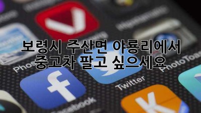 보령시 주산면 야룡리에서 중고차 팔고 싶으세요?